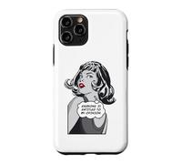 Tout Le Monde a Droit à Mon Opinion Sarcastic Pop Art Girl Coque pour iPhone 11 Pro