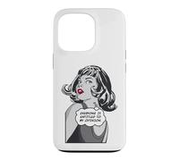 Tout Le Monde a Droit à Mon Opinion Sarcastic Pop Art Girl Coque pour iPhone 13 Pro
