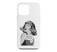 Tout Le Monde a Droit à Mon Opinion Sarcastic Pop Art Girl Coque pour iPhone 13 Pro Max