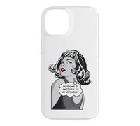 Tout Le Monde a Droit à Mon Opinion Sarcastic Pop Art Girl Coque pour iPhone 14