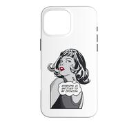 Tout Le Monde a Droit à Mon Opinion Sarcastic Pop Art Girl Coque pour iPhone 16 Pro Max