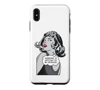 Tout Le Monde a Droit à Mon Opinion Sarcastic Pop Art Girl Coque pour iPhone XS Max