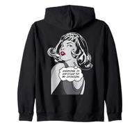 Tout Le Monde a Droit à Mon Opinion Sarcastic Pop Art Girl Sweat à Capuche
