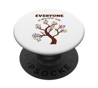 Tout Le Monde est bienvenu Ici Arbre de l'unité PopSockets PopGrip Adhésif
