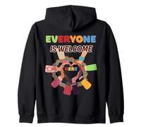 Tout le monde est bienvenu ici Unity Embrace Sweat à Capuche