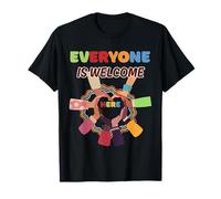 Tout le monde est bienvenu ici Unity Embrace T-Shirt
