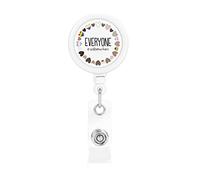 Tout le monde est le bienvenu ici fierté LGBTQ porte-Badge rétractable bobine Clip porte-carte d'identité pour infirmière étudiant employé de bureau