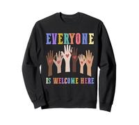 Tout Le Monde est Le bienvenu Ici Inclusion Equality Idaho Teacher Sweatshirt