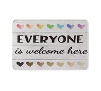 Tout Le Monde Est Le Bienvenu Ici Paillasson Exterieur Durable Paillasson Facile À Nettoyer Tapis De Porte pour Extérieur Maison Chambre 40 X 60Cm