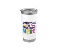 Tout le monde est le bienvenu - Proverbe de la diversité Gobelet isotherme en acier inoxydable double paroi