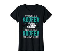 Tout Le Monde est Un Couvreur jusqu'à ce Que Le Vrai Couvreur apparaisse T-Shirt Graphique avec Valeur, Femme, Noir, XL