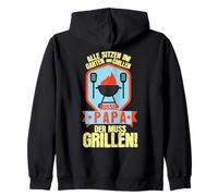 Tout Le Monde se détend dans Le Jardin, Papa Doit Griller Sweat à Capuche