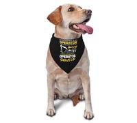Tout Le Monde Se Prend pour Un Opérateur Jusqu'À Ce Que Le Véritable Opérateur D'Engins Lourds Arrive. Écharpe Triangulaire Mode Écharpe pour Chien Lavable Bandana Chien pour Chiot Quotidien