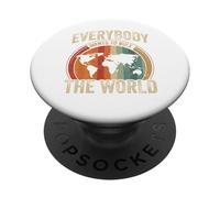 Tout Le Monde Veut gouverner Le Monde Vintage PopSockets PopGrip Adhésif