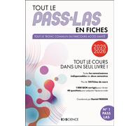 Tout le PASS & LAS en fiches 2025-2026 Tout le cours dans un seul livre ! - Daniel Fredon - Ediscience - broché - Scolaire / Universitaire