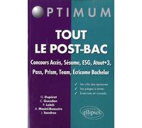 Tout le post-bac : Concours accès, sésame, ESG, atout+3, pass, prism, team, ecricome bachelor