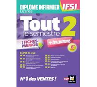 Tout le semestre 2 en fiches mémos - DEI IFSI - 6e édition - Révision et entraînement