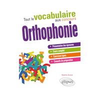 Tout le vocabulaire aux concours d'orthophonie