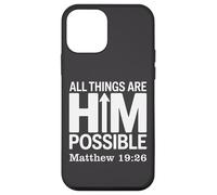 Tout Lui est Possible Matthieu 19:26 Coque pour iPhone 12 Mini
