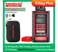 [Tout numérique SN] KINGBOLEN Ediag plus protocole CAN FD Outils de diagnostic automobile français tous systèmes, codage ECU, test actif, scanner OBD2 Ediag Plus