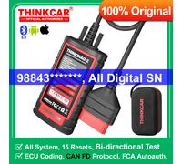 [ Tout numérique SN] THINKCAR thinkdiga 2 KINGBOLEN ediag plus tous les systèmes outil de diagnostic de voiture français CAN FD ECU Coding Active Test 15 Reset OBD Scanner Thinkdiag 2