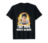 Tout Papa Mérite Sa Bière Cadeau Manga Humour Japon Apéro T-Shirt