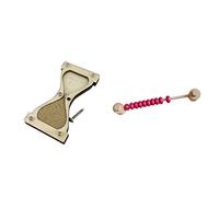 Tout-petits Sablier Jouets Early Education Baby Busy Board et Abacus Beads, Champagne