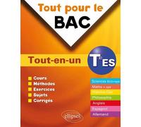 Tout pour le Bac. Toutes matières. Terminale ES - Eric Janin - Ellipses - broché - Scolaire / Universitaire