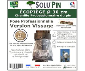 TOUT POUR LES NUISIBLES ø 30 cm Collier ÉCOPIÈGE® - Version Vissage Solupin - Chenilles Processionnaires du Pin