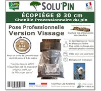 TOUT POUR LES NUISIBLES ø 30 cm Collier ÉCOPIÈGE® - Version Vissage Solupin - Chenilles Processionnaires du Pin