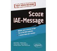 Tout pour réussir, score IAE-message