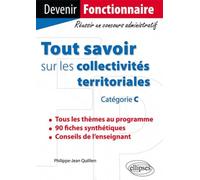 Tout savoir sur les collectivités territoriales (catégorie C)