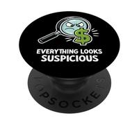 Tout Semble Suspect Humour Comptable PopSockets PopGrip Adhésif
