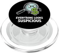 Tout Semble Suspect Humour Comptable PopSockets PopGrip pour MagSafe