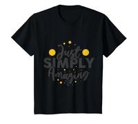 Tout Simplement Incroyable avec Une Touche de Magie dorée T-Shirt, Enfant, Noir, 2 Ans