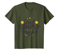 Tout Simplement Incroyable avec Une Touche de Magie dorée T-Shirt, Enfant, Olive, 4 Ans