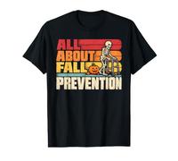 Tout sur la prévention des Chutes Squelette Citrouille rétro T-Shirt Graphique avec Valeur