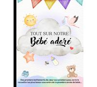 TOUT SUR NOTRE BÉBÉ ADORÉ. Journal pour futurs parents pour consigner en écriture & en photo la 1ère année de bébé: Depuis la grossesse jusqu'au premier anniversaire. Inoubliable!