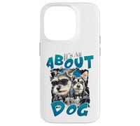 Tout Tourne Autour du Chien Cool Pet Lover Canine Coque pour iPhone 14 Pro
