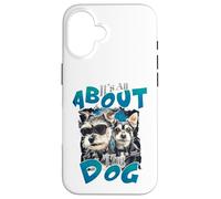 Tout Tourne Autour du Chien Cool Pet Lover Canine Coque pour iPhone 16