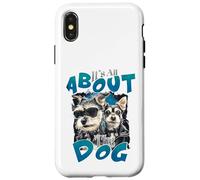 Tout Tourne Autour du Chien Cool Pet Lover Canine Coque pour iPhone X/XS