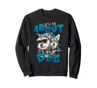 Tout Tourne Autour du Chien Cool Pet Lover Canine Sweatshirt