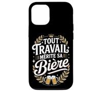Tout Travail Mérite Sa Bière Coque pour iPhone 12/12 Pro