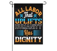 Tout Travail Qui Élève L'Humanité A De La Dignité. Drapeaux Double Face Drapeaux De Jardin Suspendre Drapeau De Cour Pour Fêtes Plage Intérieure 30X45cm