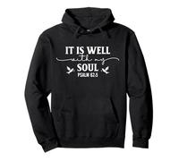 Tout va Bien avec Mon âme Psaume 62:5 Citation Inspirante Sweat à Capuche