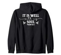 Tout va Bien avec Mon âme Psaume 62:5 Citation Inspirante Sweat à Capuche