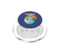 Tout VA Bien Sad Earth Day Meme Planet on Fire PopSockets PopGrip pour MagSafe