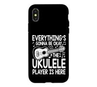 Tout va Bien se Passer Le Joueur de ukulélé est là Coque pour iPhone X/XS