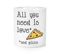 Tout Vous Besoin Est Amour Et Pizza Maquillage Brosse Crayon Pot