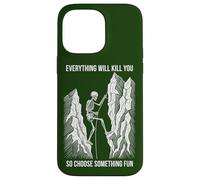 Tout Vous tuera Choisissez Fun Climbing Coque pour iPhone 14 Pro Max